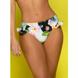 Flirty Ruffled Thong Bikini Bottom