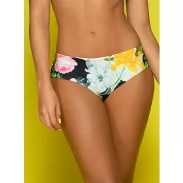 Shimmering Floral Panty Bikini Bottom