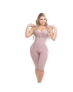 Delie 09397 Side Zipper, Knee-Length, Braless Faja-Cocoa-S