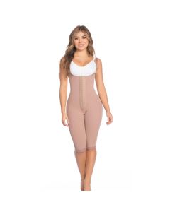 Short Torso Faja with Knee-Length Coverage-Cocoa-5XL