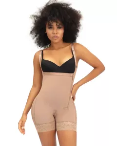 Braless Fajas Colombianas With Arm Shaper - Snatched body