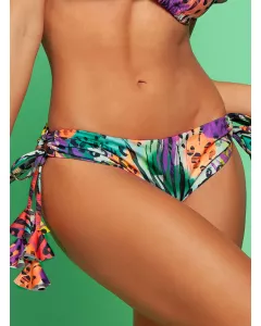 Vibrant Jungle Cheeky String Bikini Bottom